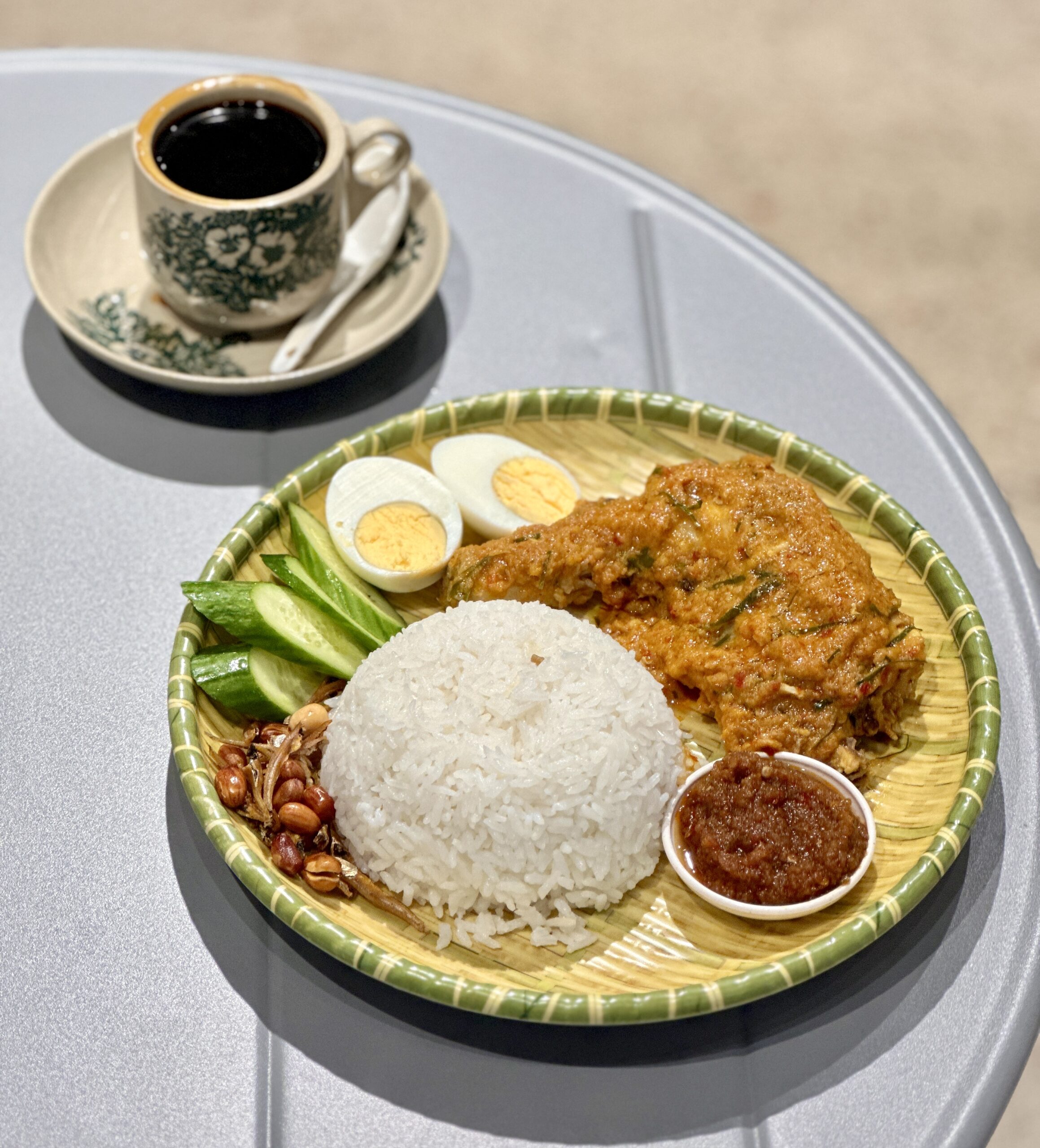Nasi Lemak Ayam Rendang with boiled egg - Combo